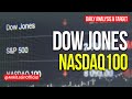 NFP Data Trading -Dow Jones Futures & NASDAQ100 Index Live- Technical Analysis & Trading Strategy