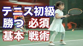 【初級者テニス】勝つための基本戦術