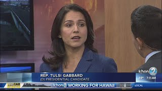 Hawaii Rep. Tulsi Gabbard in studio for 2020 Presidential campaign