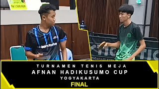 HOLI (HW) vs PANJI (BTTC) FINAL TURNAMEN TENIS MEJA AFNAN HADIKUSUMO CUP YOGYAKARTA