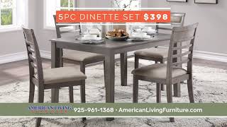 American Living Furniture+Fall Savings Sale