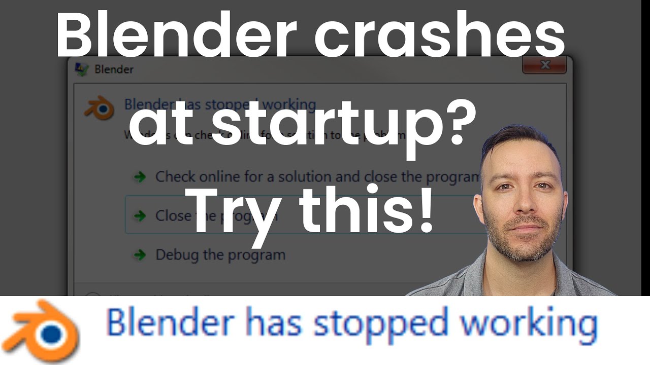 Blender Crashes At Startup? Delete The Default Startup.blend File ...