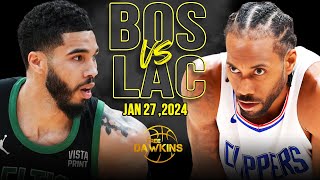 Boston Celtics vs Los Angeles Clippers Full Game Highlights | January 27, 2024 | FreeDawkins