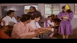 ಬನ್ನಿ ಸರ್ ನೀವು ಪಾಠ ಮಾಡಿ, ಸುಮ್ನಿರಿ ಸರ್ | Jaggesh and Lecturer College Comedy Scenes | Swathi Ganguli