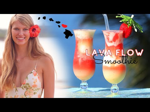 Lava Flow Hawaiian Tropical Drink Recipe