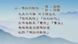 無分別智的理論基礎…依他起性 徧計所執性 圓成實性…唯識學概要第17集節錄之1