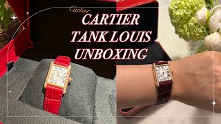 [UNBOXING] 까르띠에 탱크루이 다이아 시계 | CARTIER TANK LOUIS UNBOXING 🎁