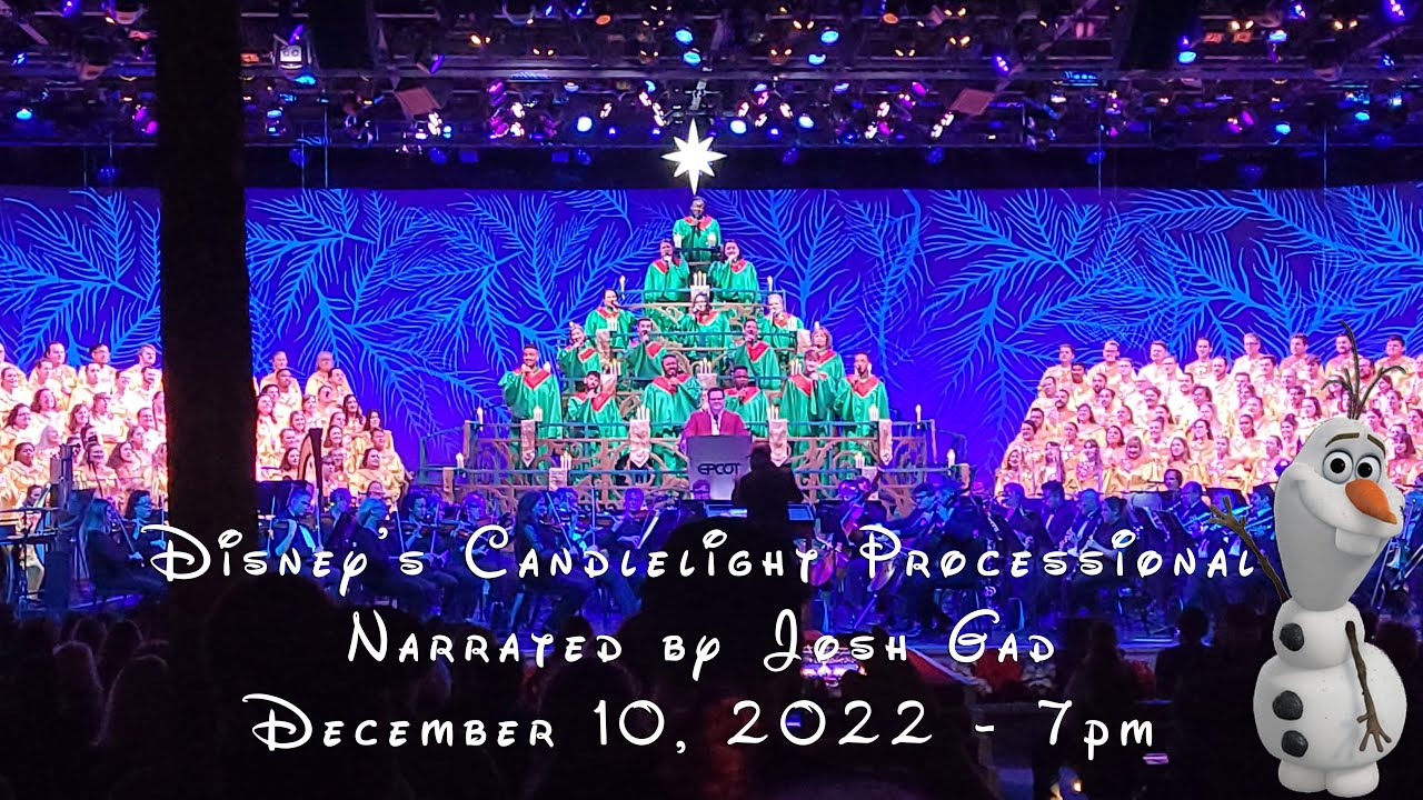 Disney's Candlelight Processional At Epcot, Narrated By Josh Gad ...