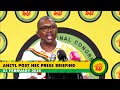 [WATCH LIVE ] ANC Youth League  press briefing on the outcomes of the NEC Meeting.