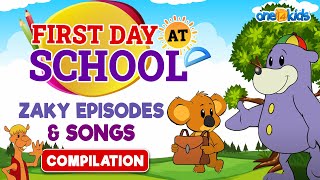 First Day At School + Zaky Episodes & Songs | COMPILATION
