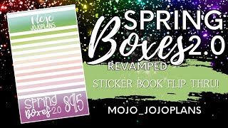 NEW Spring Boxes 2.0 Revamped Sticker Book Flip-Thru- Mojo_JojoPlans