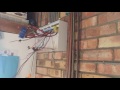 Time lapse of Changing an old fuse box to a new consumer unit