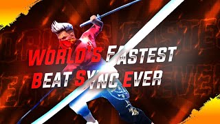 World's Fastest Beat Sync Montage || Best Edited Free Fire Montage