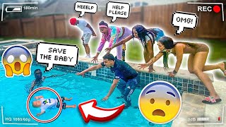 I DROPPED THE BABY IN THE POOL PRANK! *very funny*