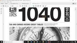 Filing a 2018 1040 (Jane A. Doe)