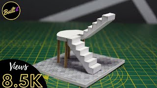 how to make U - SHAPED staircase | Built IT | Miniature