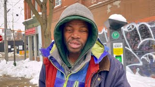 Living Outside in Toronto's Freezing Temperatures | Homeless in Canada 🇨🇦 🍁