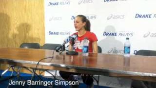 Jenny Barringer Simpson - Drake Relays 2011