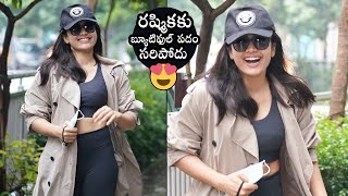 EXCLUSIVE VIDEO: Rashmika Mandanna Superb Cute Near Her Gym | Daily Culture