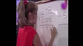 She can't do math