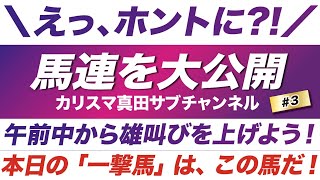 カリスマ真田サブチャンネル【予想】えっ？！まさかの２桁人気を推奨？！超・超・超高配当も狙った「馬連４点」を大公開！平場から穴馬で叫ぼう！20220709