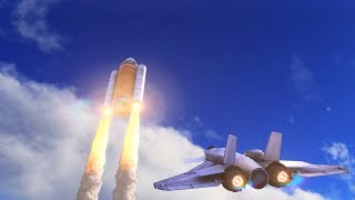 Kerbal Space Program - Астероид летит к земле. Полет к метеориту. + новая ГРАФИКА