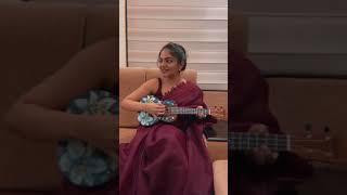 Ahaana Krishna Playing Ukulele 🔥 With Singing