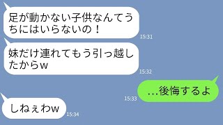 【LINE】下半身付随の姉を捨てて溺愛する妹と引っ越した毒親「一家の恥はいらないのw」→数年後、私が大企業の社長と結婚した時の反応がwww