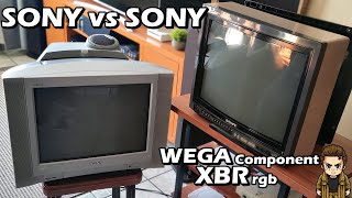 Sony Wega vs Sony XBR / Componentes RGB comparación