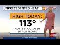 Hottest start to October on record for Phoenix area