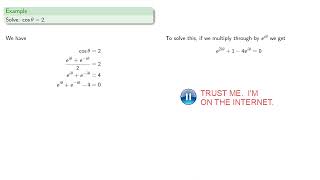 Complex Sine and Cosine