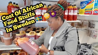 Cost Of African Food Stuffs In Sweden 🇸🇪 😳🙆‍♀️😭 | LadyC Tv| Market Vlog #1