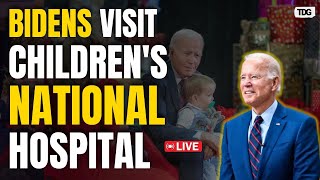 Joe Biden Live: President and the First Lady Visit Children’s National Hospital for Christmas | USA