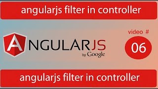angularjs filter in controller