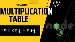 MULTIPLICATION TABLES IN ONE CLICK || Node js || JavaScript
