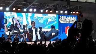 Bak Koordinator Aksi Demo, Jokowi Hadiri Deklarasi Dukungan dari Alumni Universitas Trisaksi di GBK