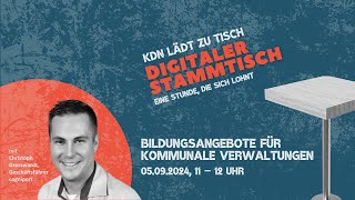 Digitaler Stammtisch  | Schulungsangebot der cogniport