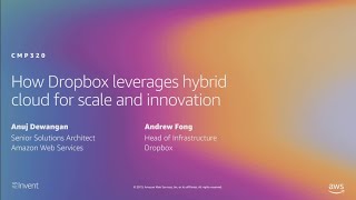 AWS re:Invent 2019: How Dropbox leverages hybrid cloud for scale and innovation (CMP320)