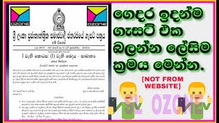 රජයේ ගැසට් පත්‍ර ගෙදර ඉදන්ම බලාගන්න පුලුවන් හොදම ක්‍රමය මෙන්න