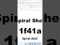 spiral shell symbol in ms word short video.