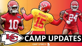 Kansas City Chiefs Training Camp Updates On Skyy Moore, Carlos Dunlap + Isiah Pacheco Turning Heads?
