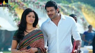 Mirchi Movie Prabhas and Nadhiya Scene | Latest Telugu Movie Scenes | Sri Balaji Video