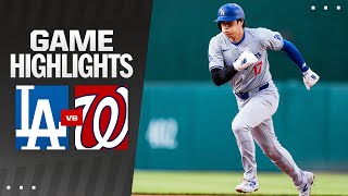 Dodgers vs. Nationals Game Highlights (4/24/24) | MLB Highlights