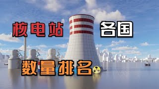 数据排名：世界各国核电站数量，看看哪个国家最多？