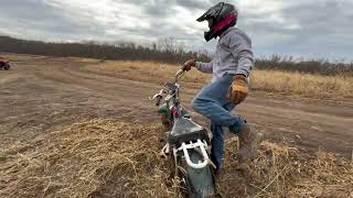 Off-road trail ride on the mini bikes though the trails of the badlands