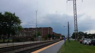 BNSF 6712 and UP 6668 lead CP 281 past Morton Grove