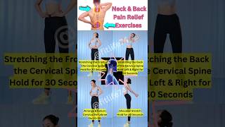 Neck & Back Pain Relief Exercises #backpain #neckpain #yoga #stretching #shorts