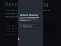 ⚡ Optional Chaining - JavaScript Trick You NEED #Shorts