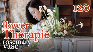 플라워레슨 120 '플라워테라피' 화병꽂이 Flowerlesson 120 'Flower therapy' vase arrangement