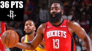 James Harden scores 36 points in Rockets' matchup with the Warriors | 2019-20 NBA Highlights